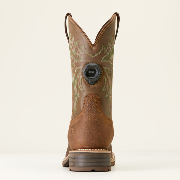Ariat Men's Hybrid Rancher BOA Waterproof Western Boot - Acorn Brown