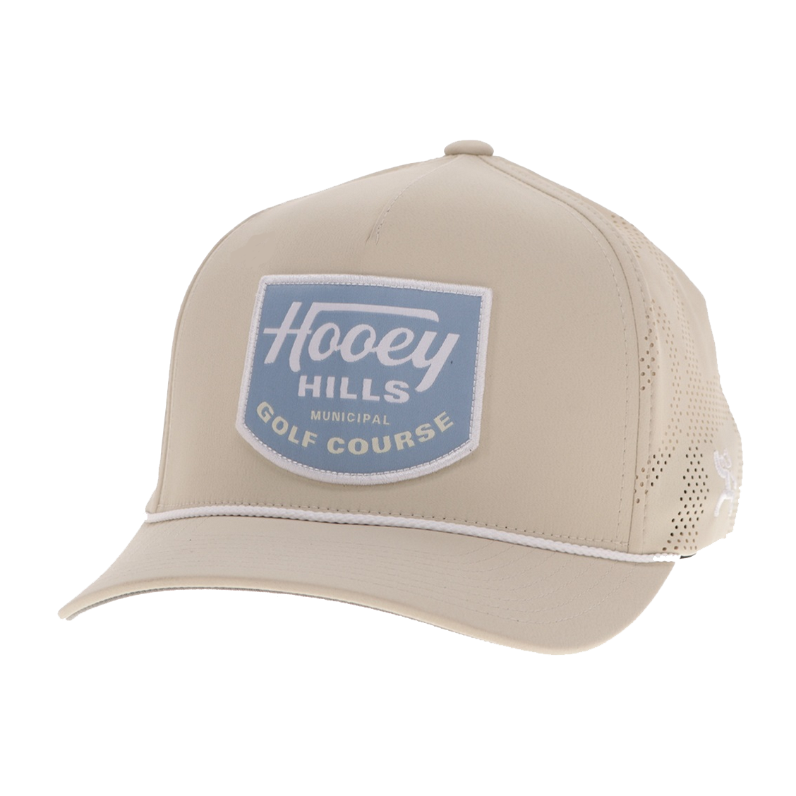 HOOEY Noonan 5-Panel Tan Trucker Hat w/ Patch