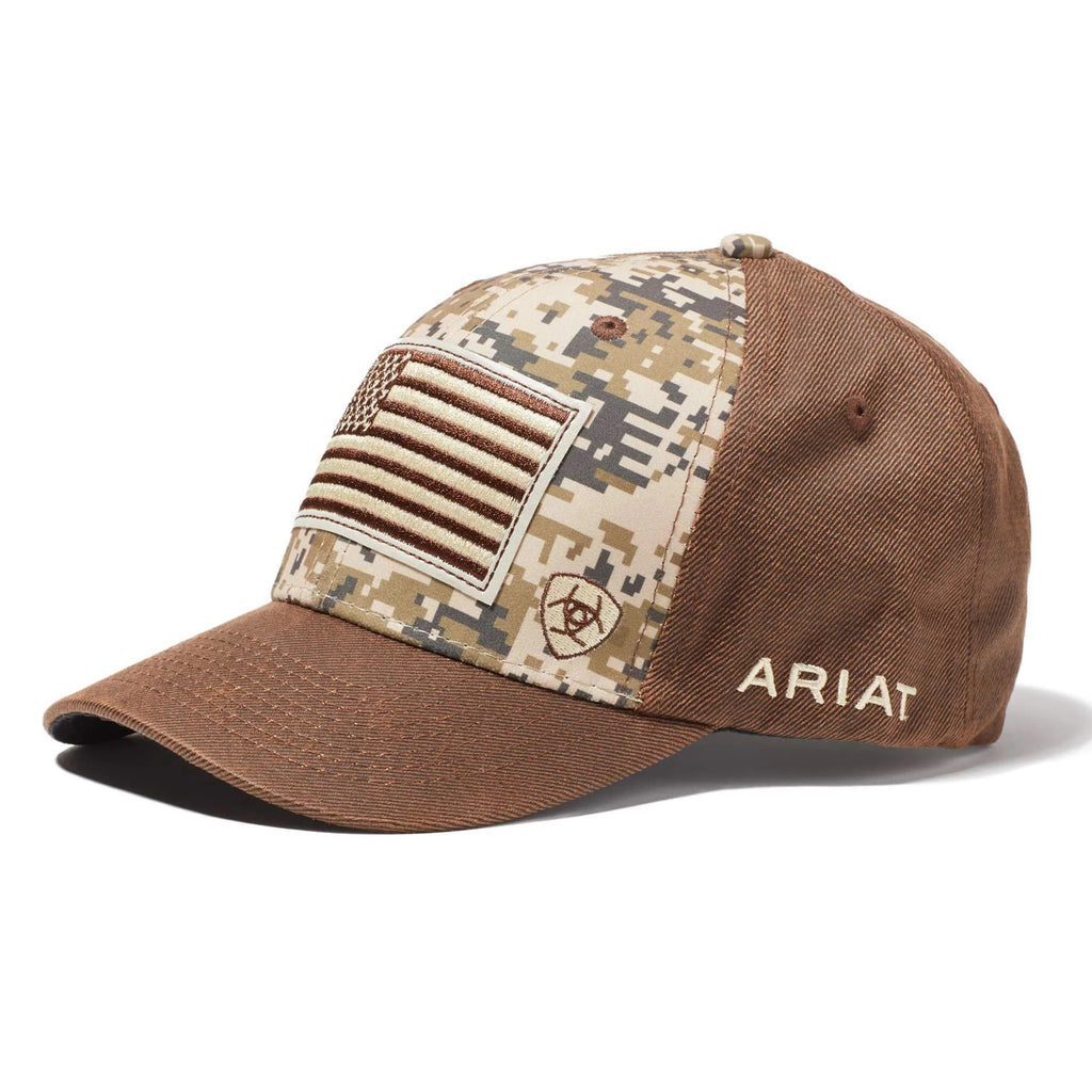 Ariat Patriot American Flag Digital Camo Snapback Cap