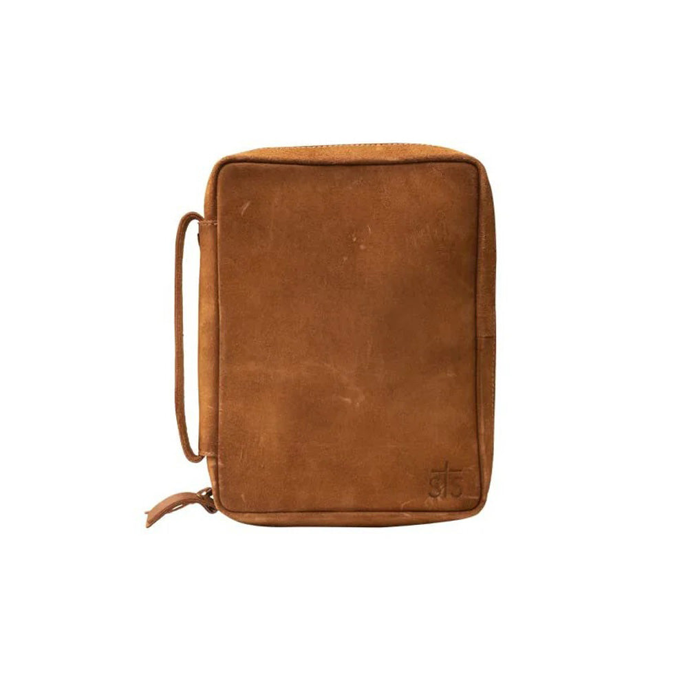STS Ranchwear Calvary Bible Cover Distressed Brown Leather One Size