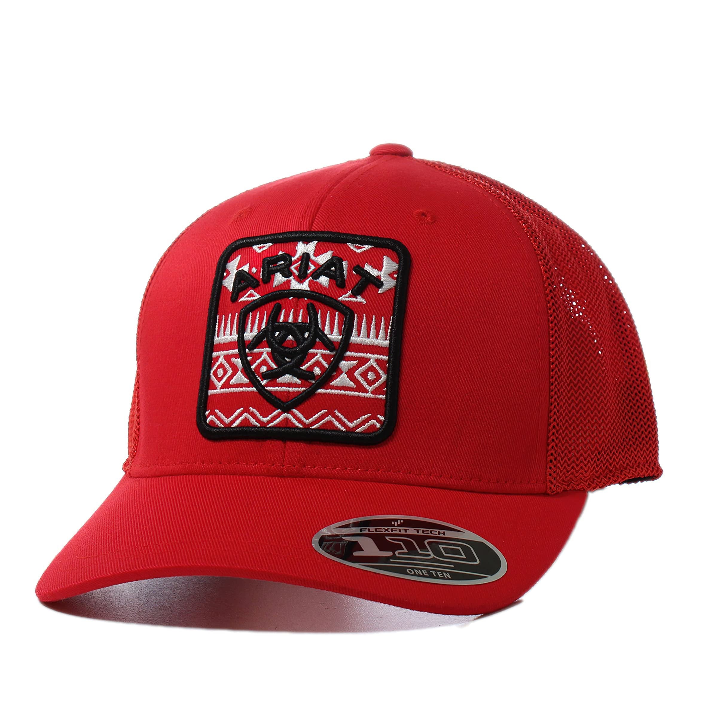 Ariat Southwestern Snapback Cap, Red