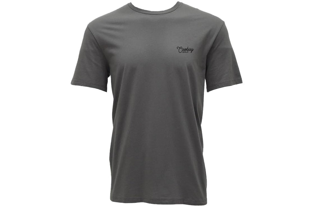 HOOEY Men's Easy Ridin' Grey Cowboy Golf T-Shirt - Grey