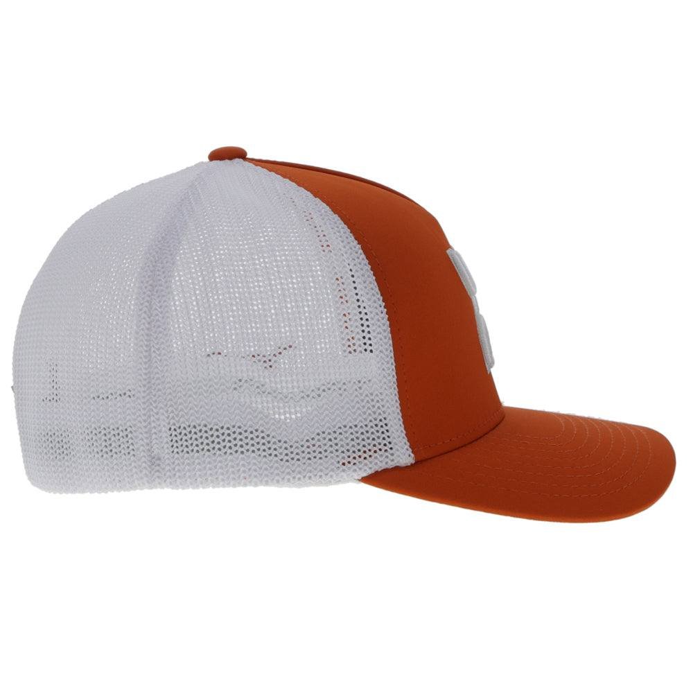 Hooey University of Texas Flexfit Hat, Orange/White