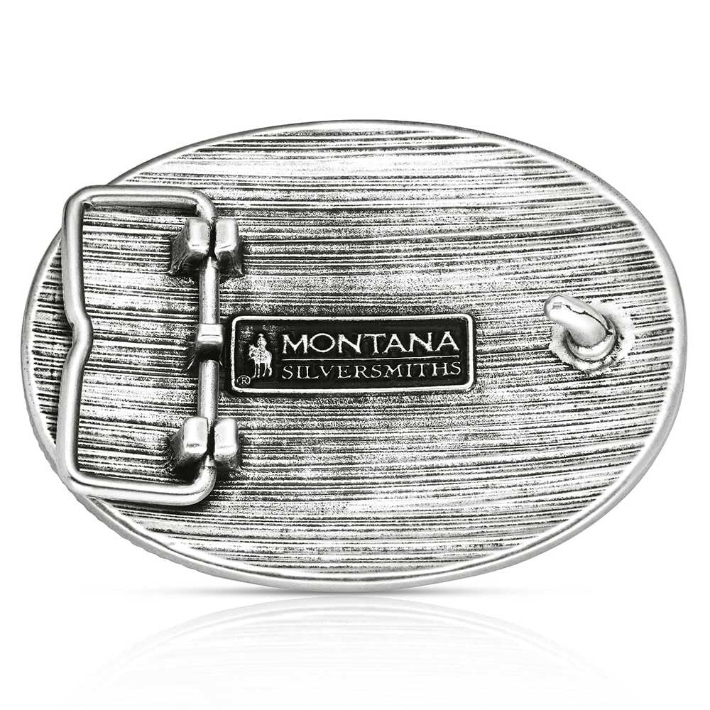 Montana Silversmiths Forged In Freedom American Flag Belt Buckle