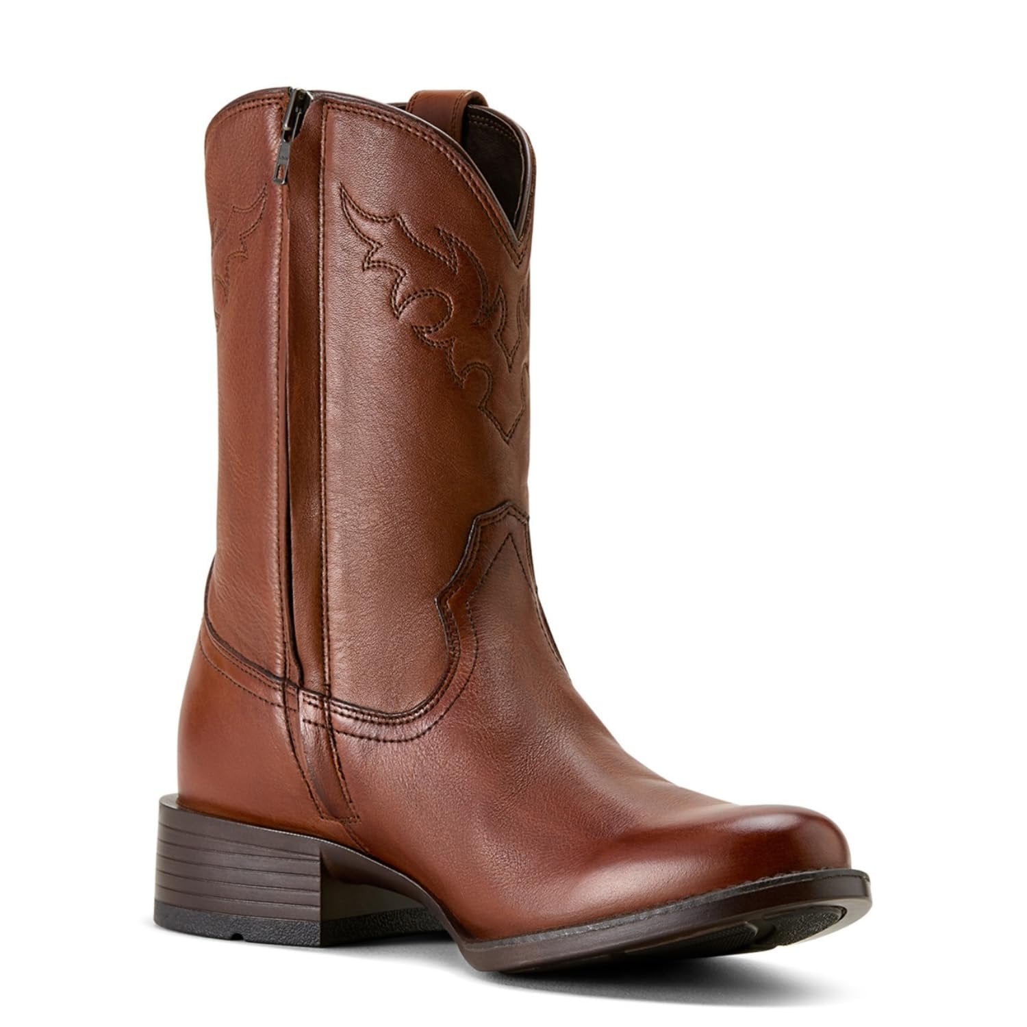 Ariat Men's Sonoro Roper Toe Western Boot - Cinnamon Brown