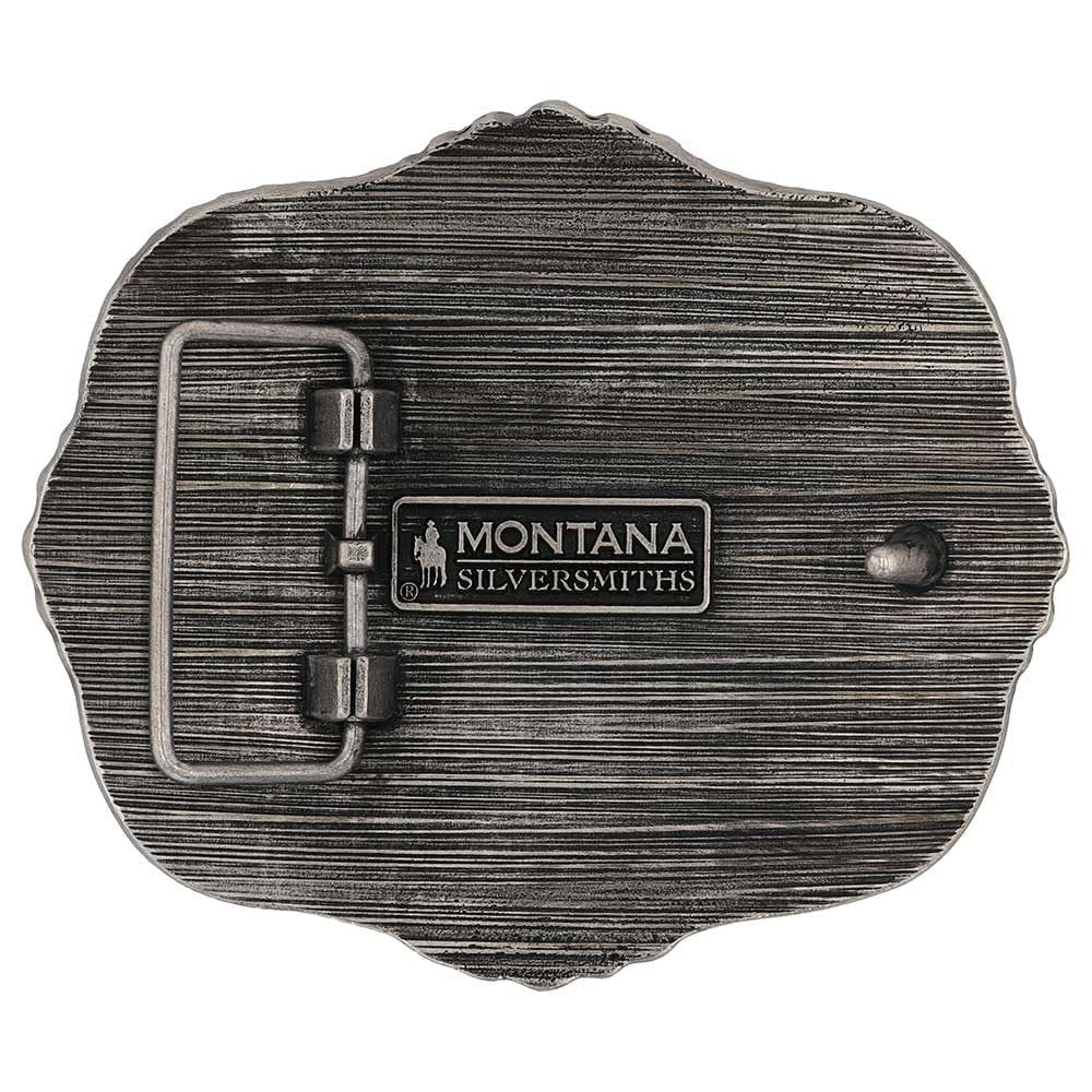 Montana Silversmiths Men's Midnight Buffalo Attitude Buckle