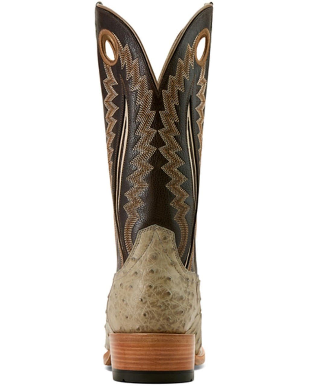 Ariat Men's Futurity Outlaw Narrow Cutter Toe Cowboy Boot - Platinum Full Quill Ostrich
