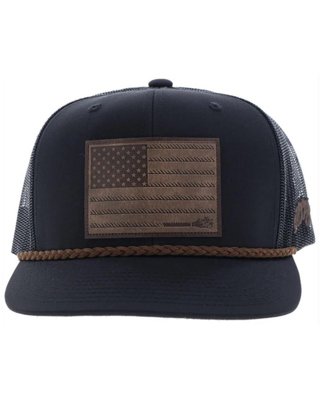 Hooey Liberty Roper Snapback Hat, Black