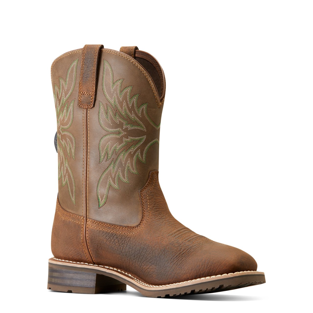 Ariat Men's Hybrid Rancher BOA Waterproof Western Boot - Acorn Brown