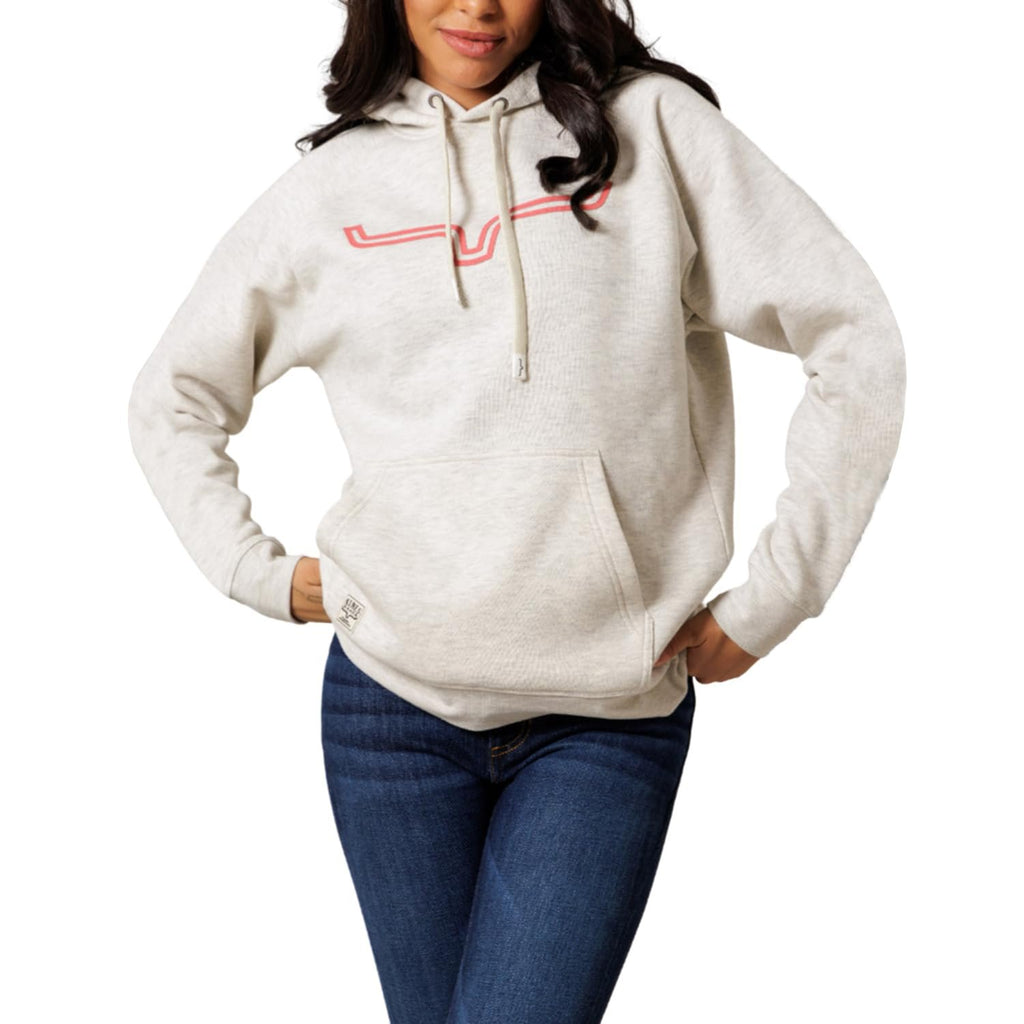 Kimes Ranch Women's Outlier Hoodie Horns Logo Applique Pouch Pocket