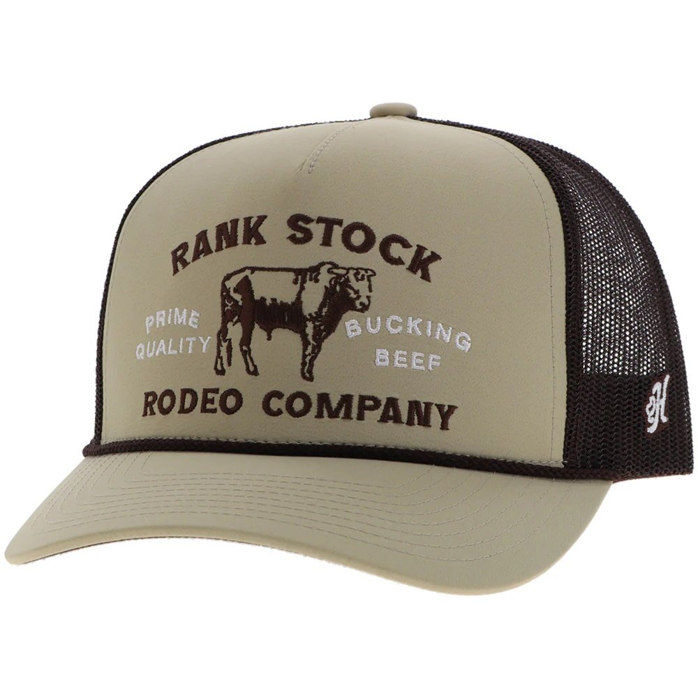 Hooey Rank Stock Snapback Cap, Tan/Brown