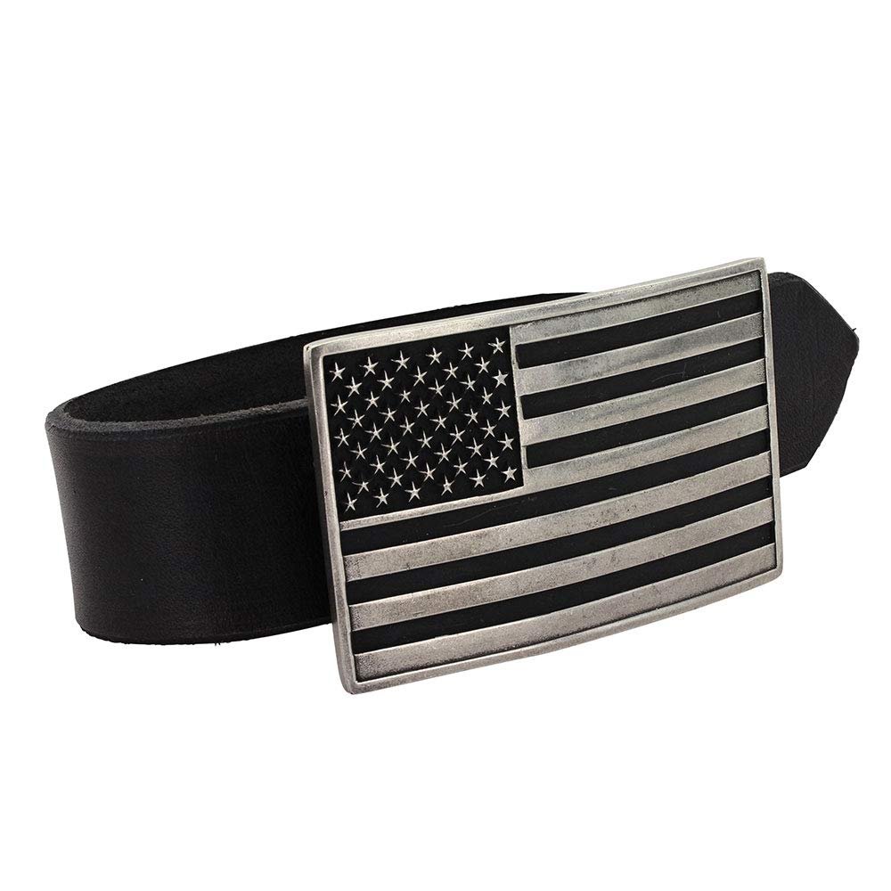 Montana Silversmiths Antiqued American Flag Attitude Buckle