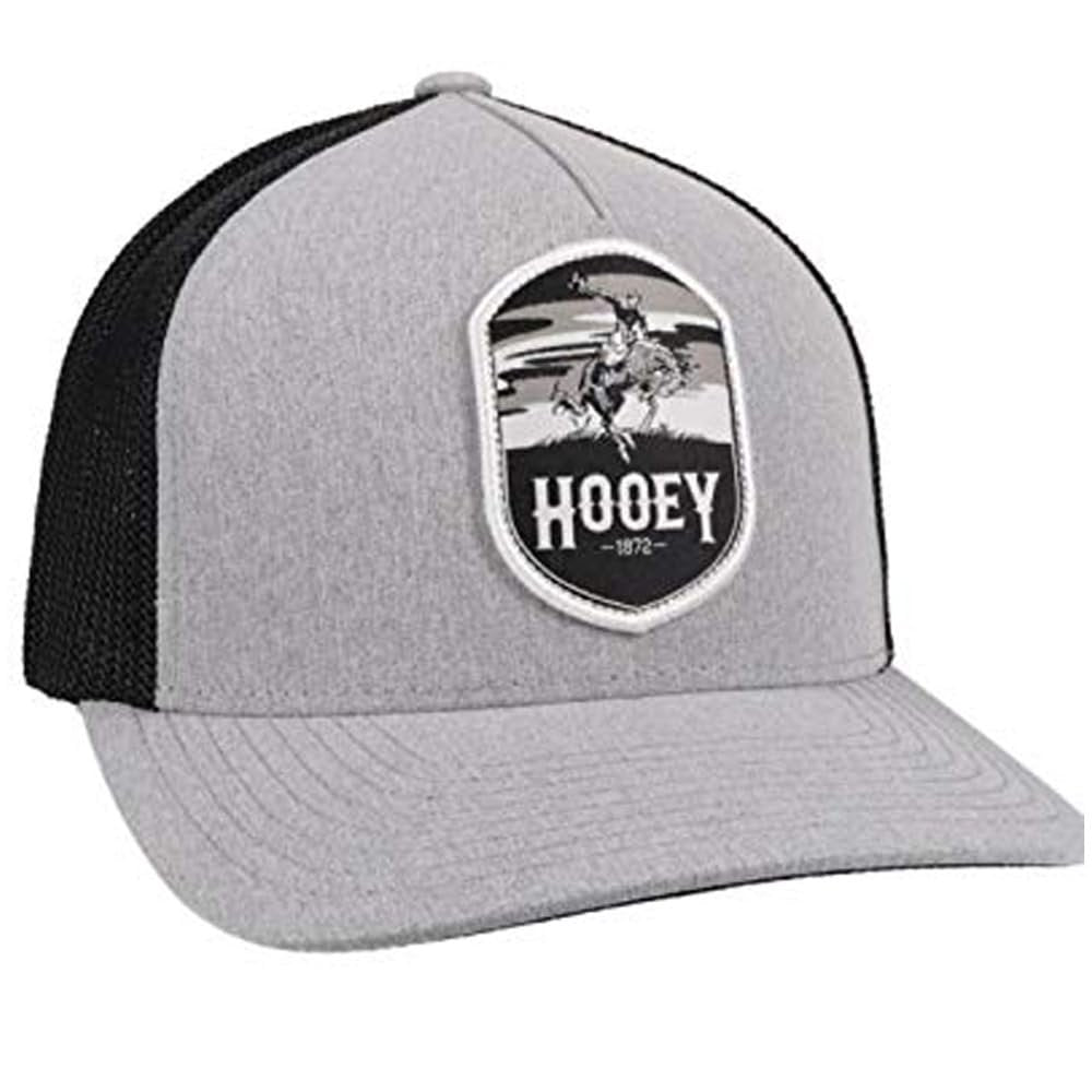 Hooey Cheyenne Bullrider Patch Grey Ball Cap – Flexfit S/M