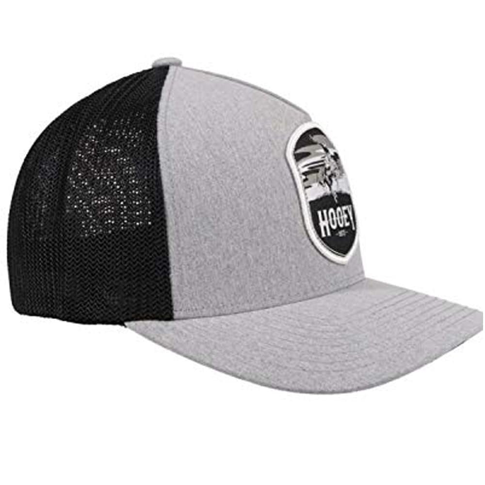 Hooey Cheyenne Bullrider Patch Grey Ball Cap – Flexfit S/M
