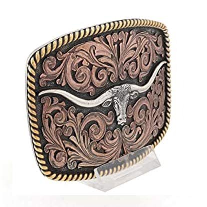 Montana Silversmiths Longhorn Attitude Western Belt Buckle