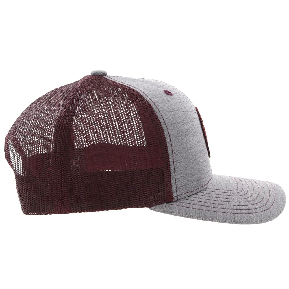 Hooey "Blush" Grey/Burgundy Snapback Cap