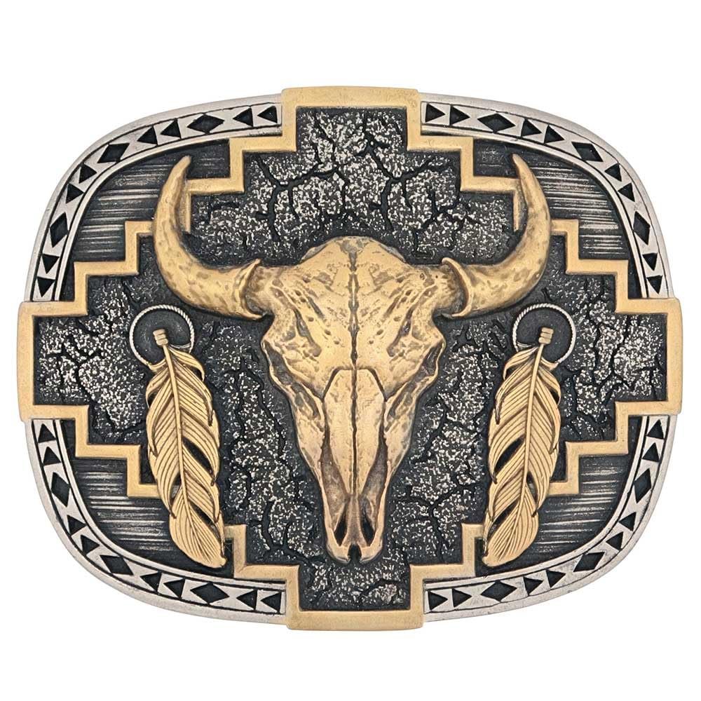 Montana Silversmiths Men's Southwest Abundance Attitude Belt Buckle