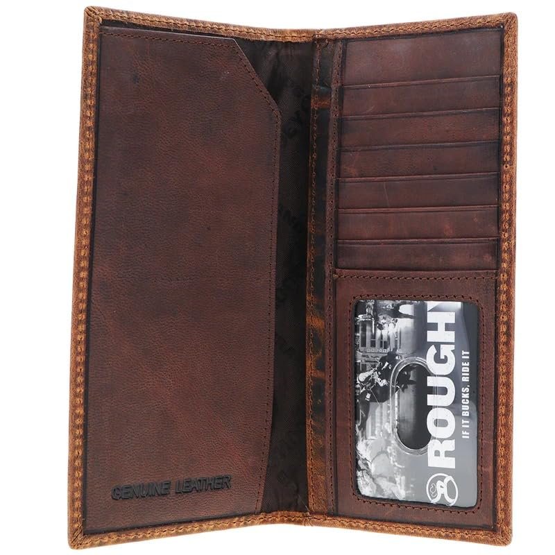Hooey "Prime Time" Smooth Rodeo Wallet, Brown