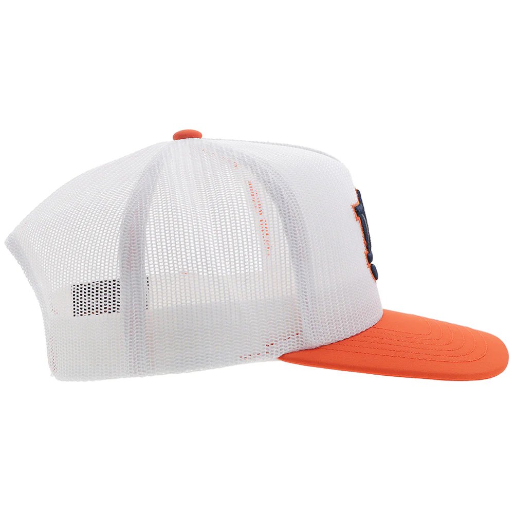 Hooey Auburn Univsity Snapback Hat, White/Orange