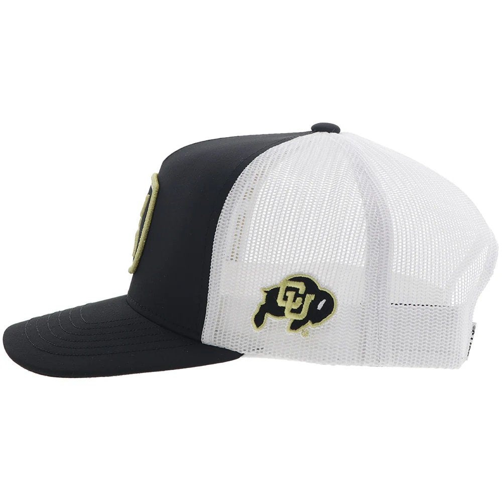 Hooey University Of Colorado Trucker Hat – Black/White CU Buffs Hat