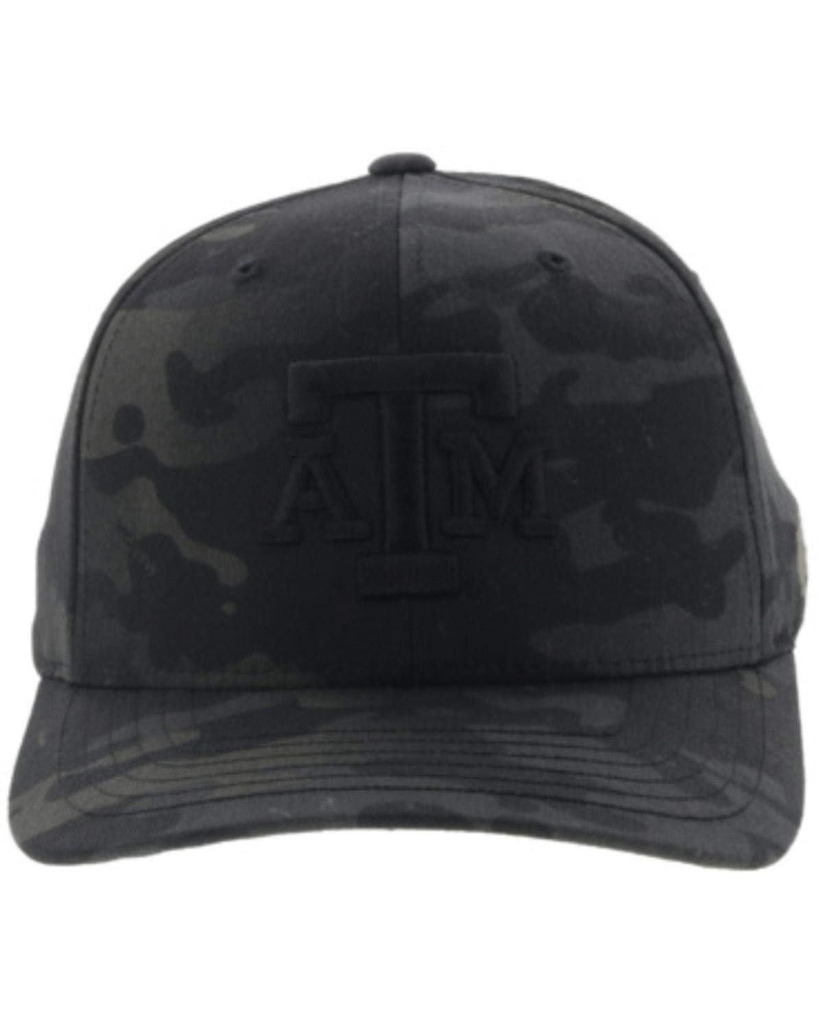 Hooey Texas A&M Flexfit Hat – Black Camo Aggies Cap