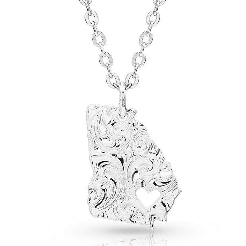 Montana Silversmiths Women's Heart in Georgia Necklace