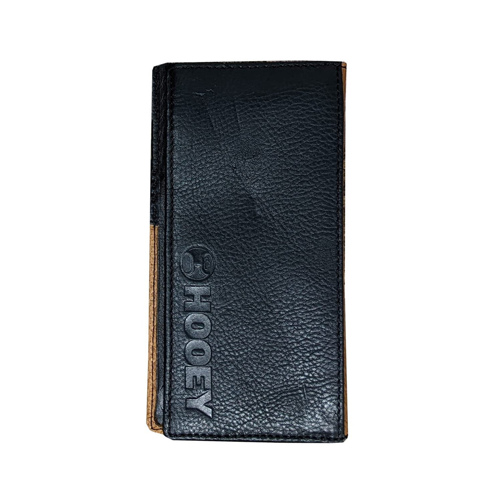 HOOEY Leather Western Rodeo Wallet (Basketweave - Black Corner)
