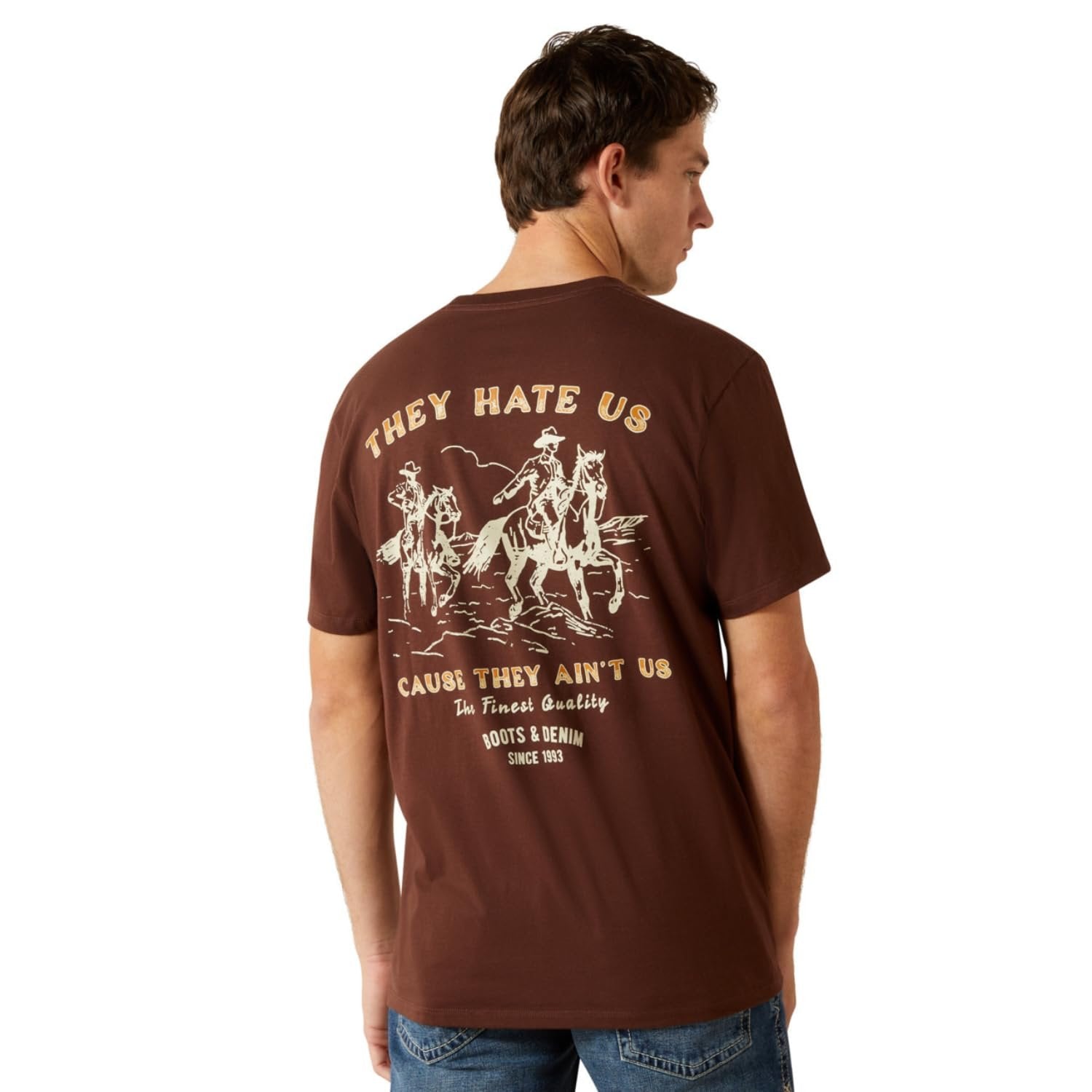 Ariat Men's Haters Club Tee Shirt, Deep Mahogany