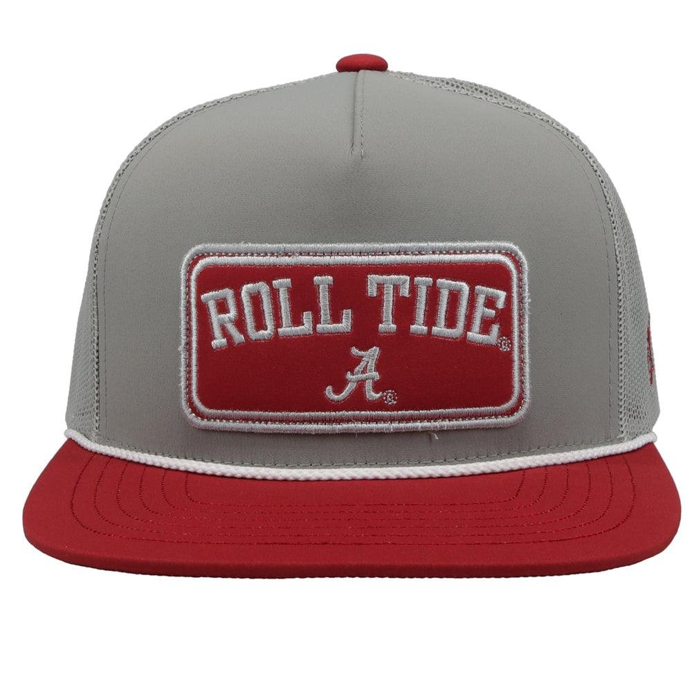 Hooey University Of Alabama Roll Tide Hat – Grey/Crimson Crimson Tide Snapback