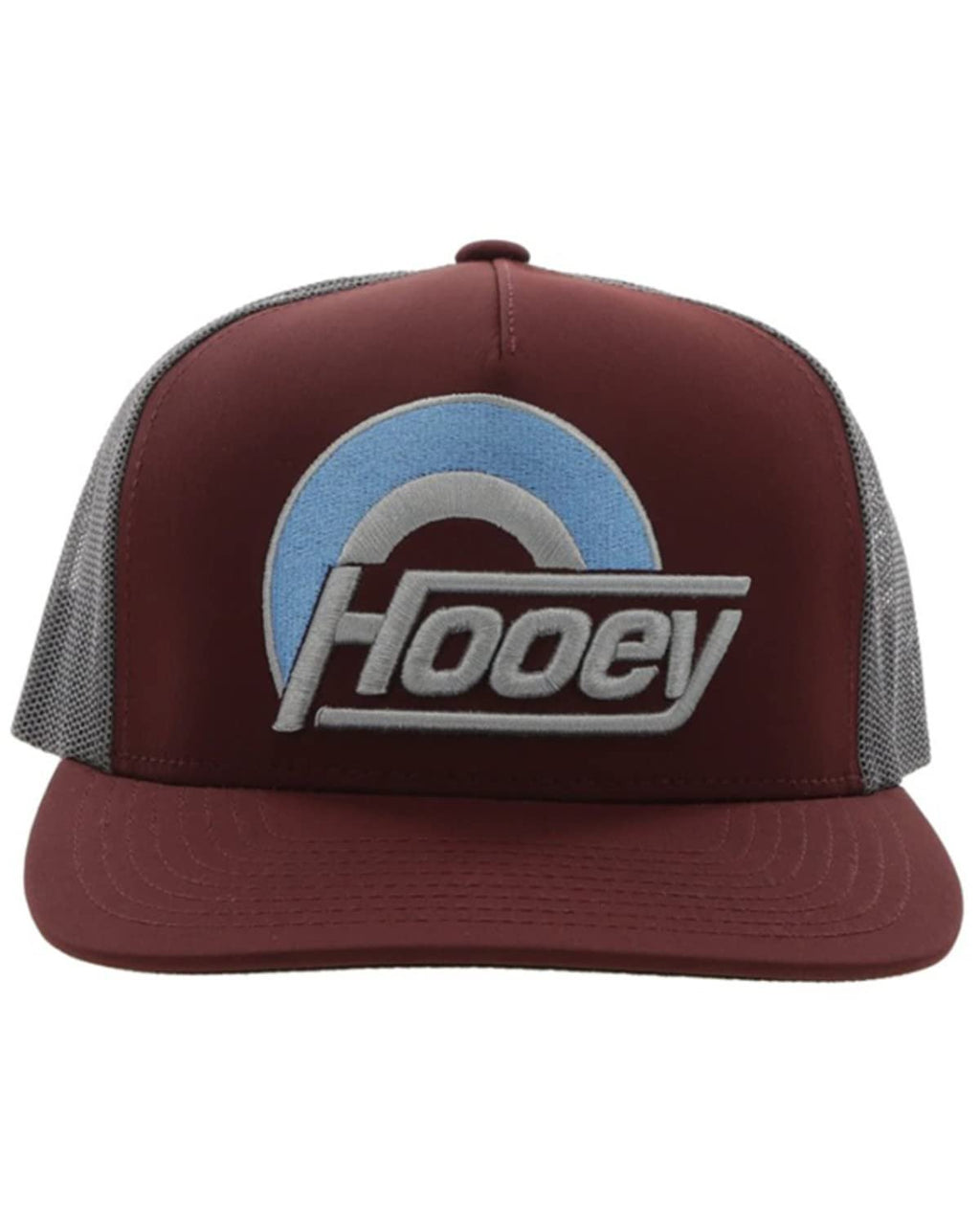 Hooey "Suds" Logo Embroidered Trucker Hat, Maroon and White