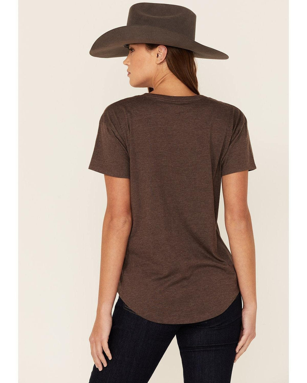 Ariat Women's Hereford Farm Girl Cow Graphic Tee - Brown