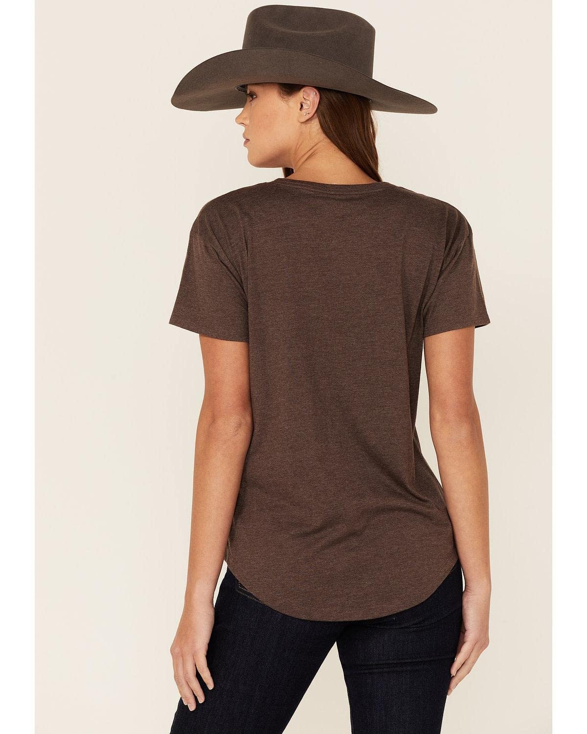 Ariat Women's Hereford Farm Girl Cow Graphic Tee - Brown