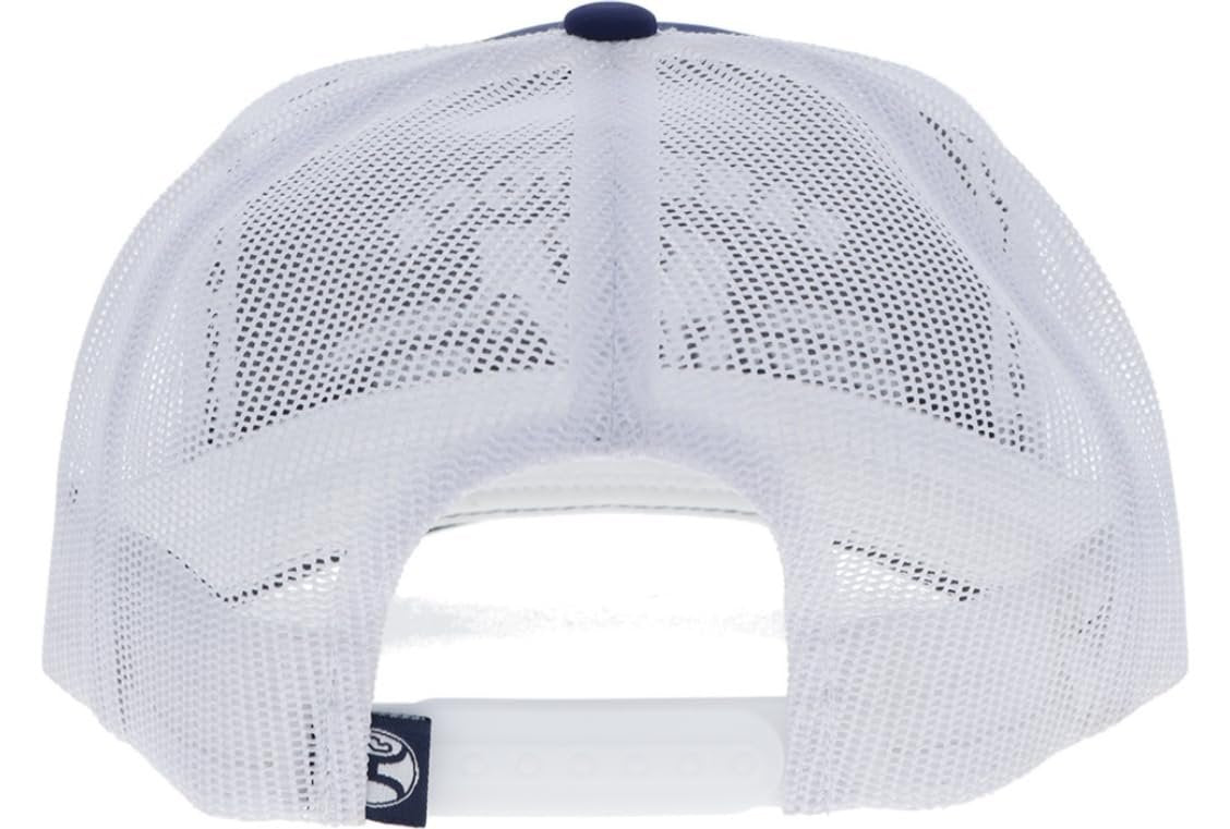 Hooey Rank Stock Trucker Snapback Cap, Navy/White