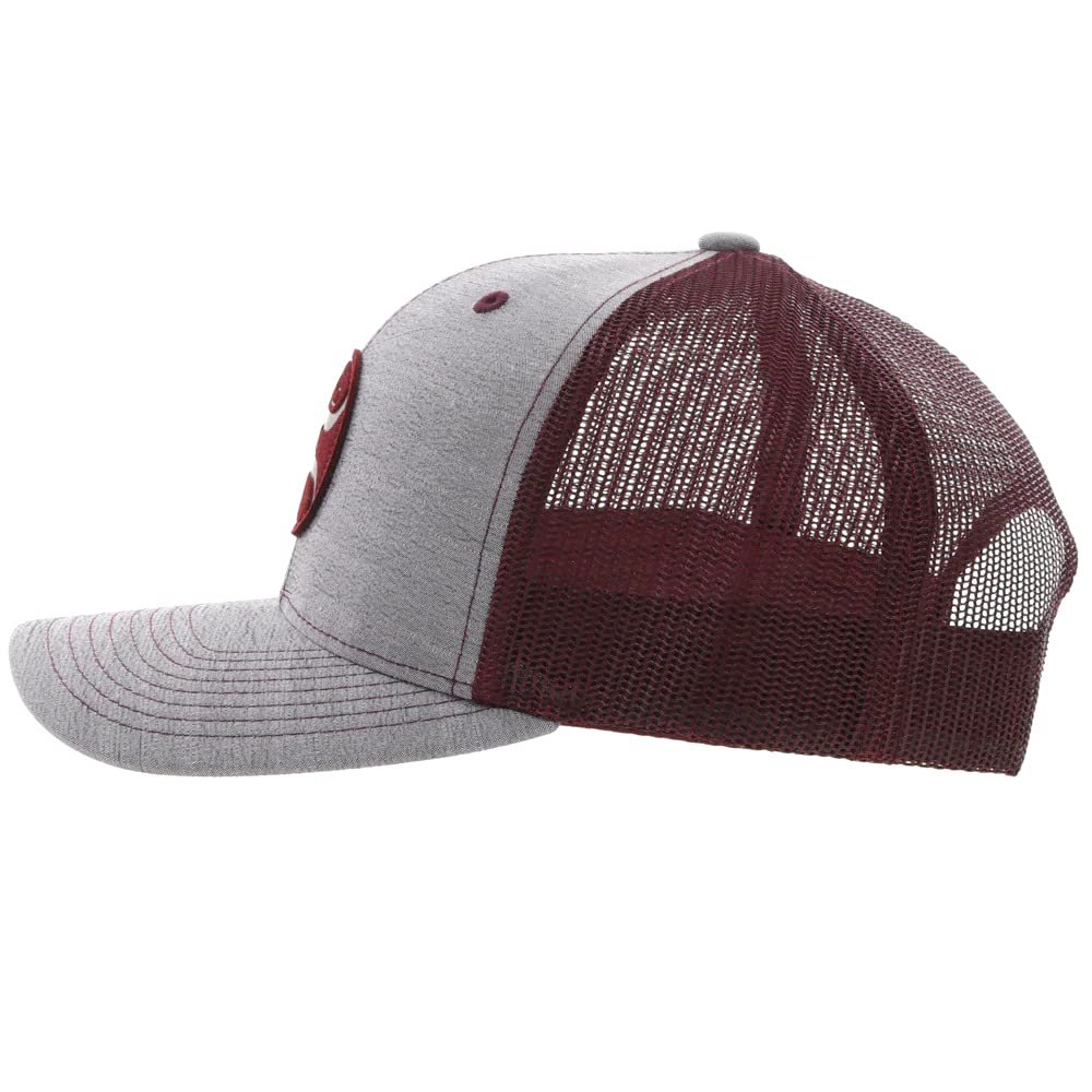 Hooey "Blush" Grey/Burgundy Snapback Cap