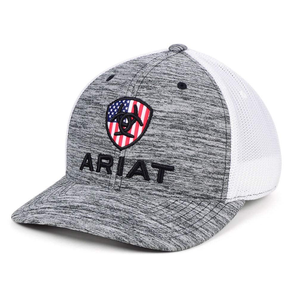 Ariat Shield Logo  Snapback Cap - Heather Grey