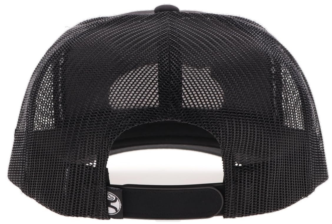 Hooey Cactus Ropes Black Trucker Hat – Snapback, High-Profile