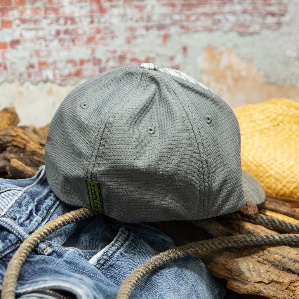 HOOEY Ash Flexfit Fitted Hat, Grey