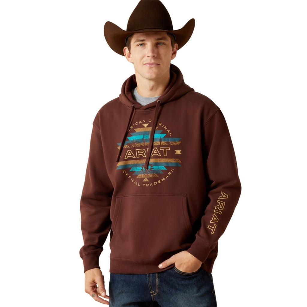 Ariat Men's Carlsbad Canyon Hoodie, Brown