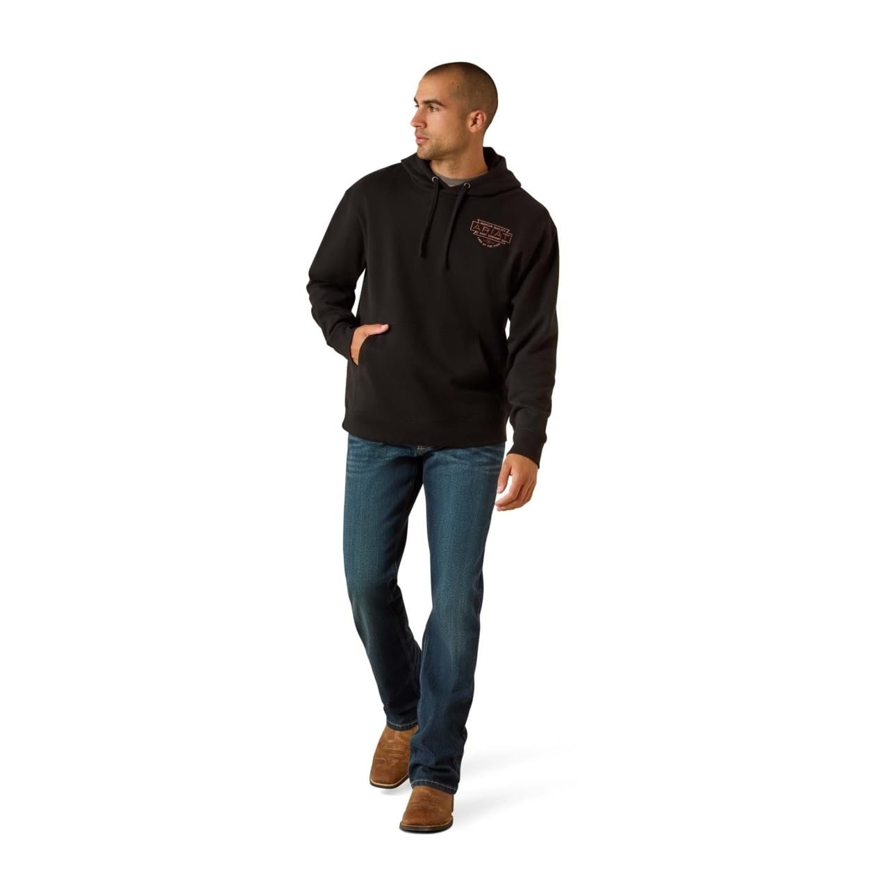 ARIAT Men's Southwest Simple Hoodie, Black
