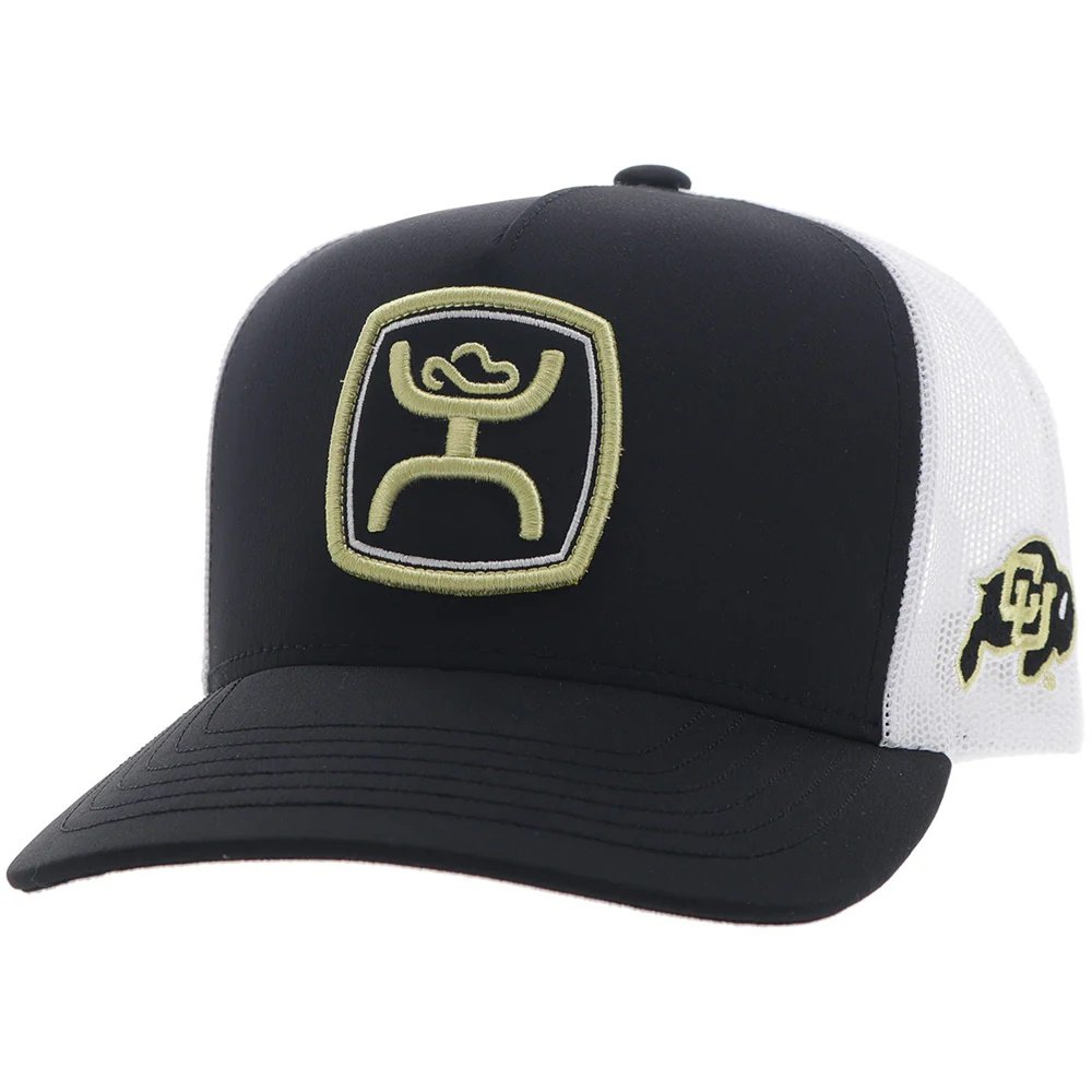 Hooey University Of Colorado Trucker Hat – Black/White CU Buffs Hat