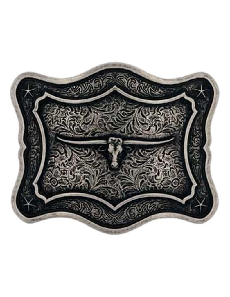 Montana Silversmiths Longhorn Attitude Western Belt Buckle