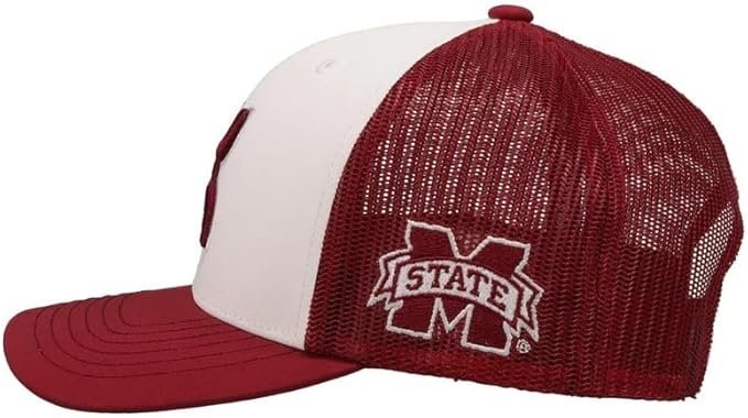 HOOEY Mississippi State Cap, Maroon/White