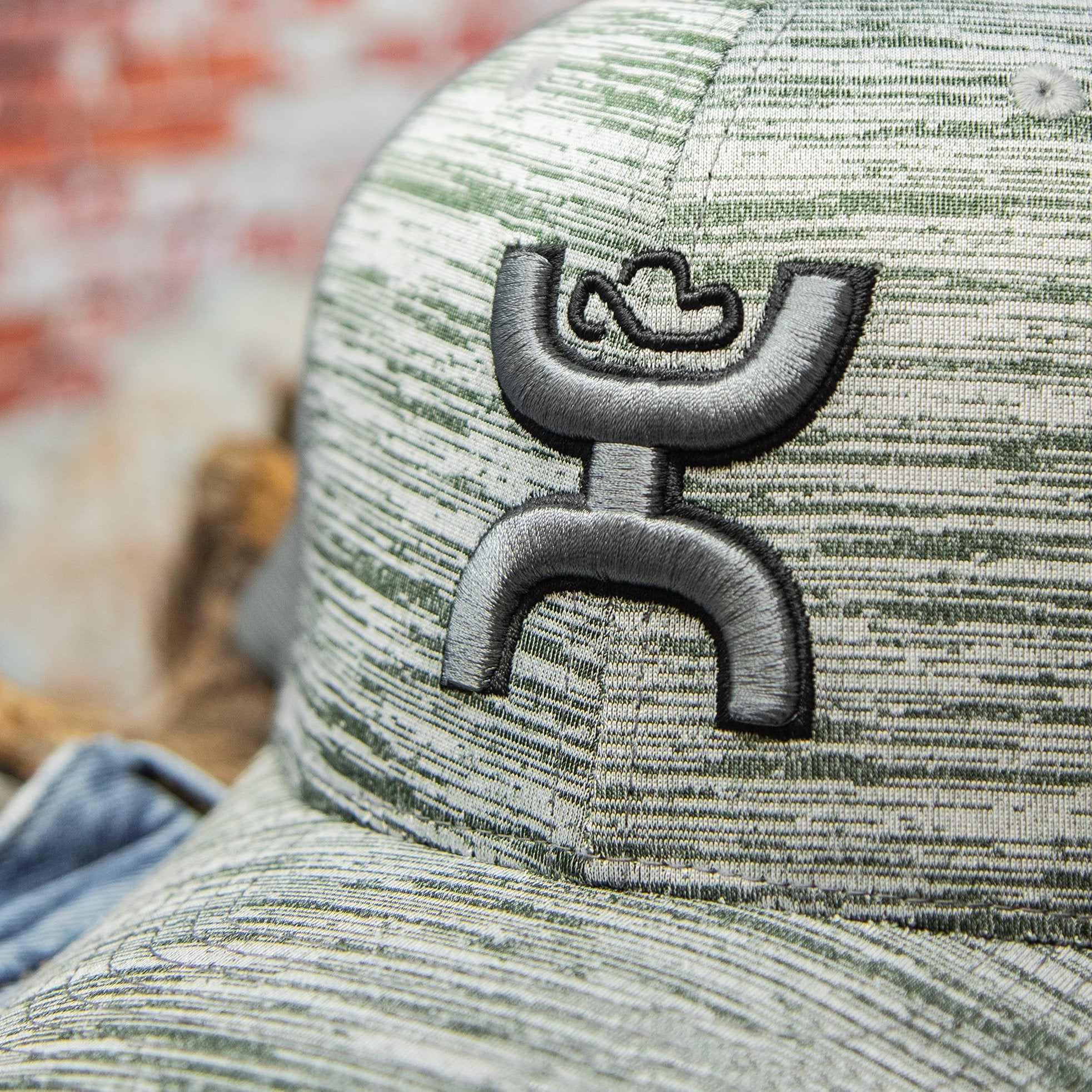 HOOEY Ash Flexfit Fitted Hat, Grey