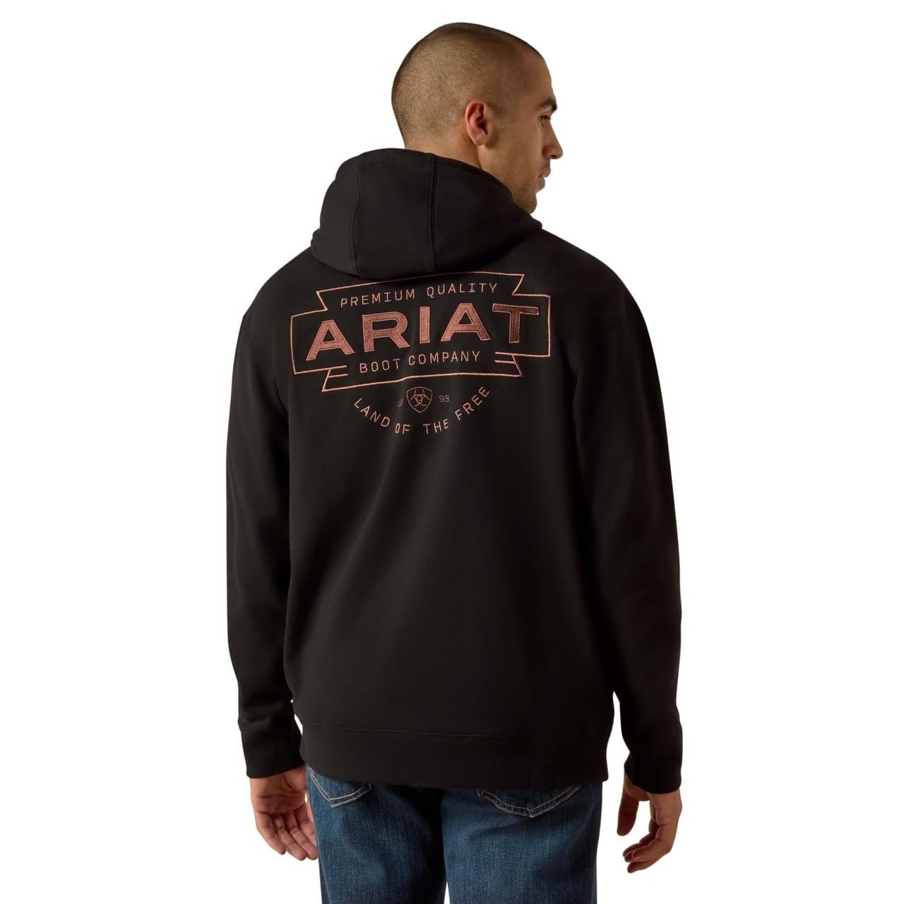 ARIAT Men's Southwest Simple Hoodie, Black