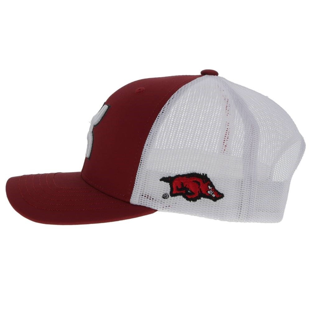 Hooey Red University of Arkansas Snapback Hat