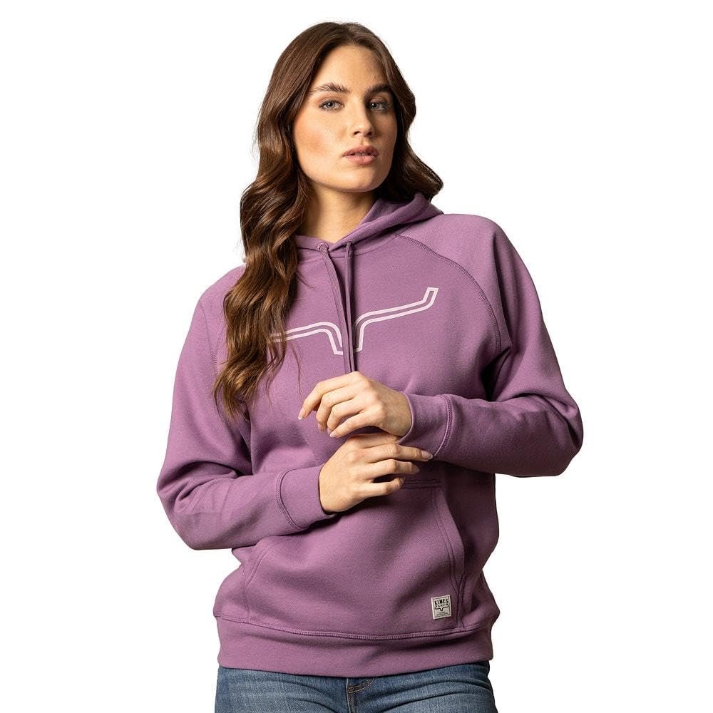 Kimes Ranch Women's Outlier Hoodie Horns Logo Applique Pouch Pocket
