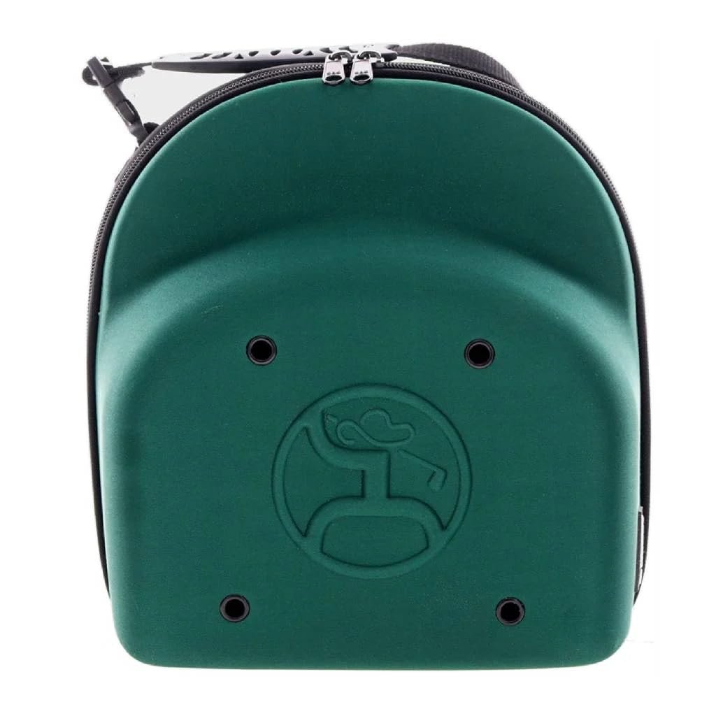 Hooey Cap Carrier, Green with Golf Print Interior