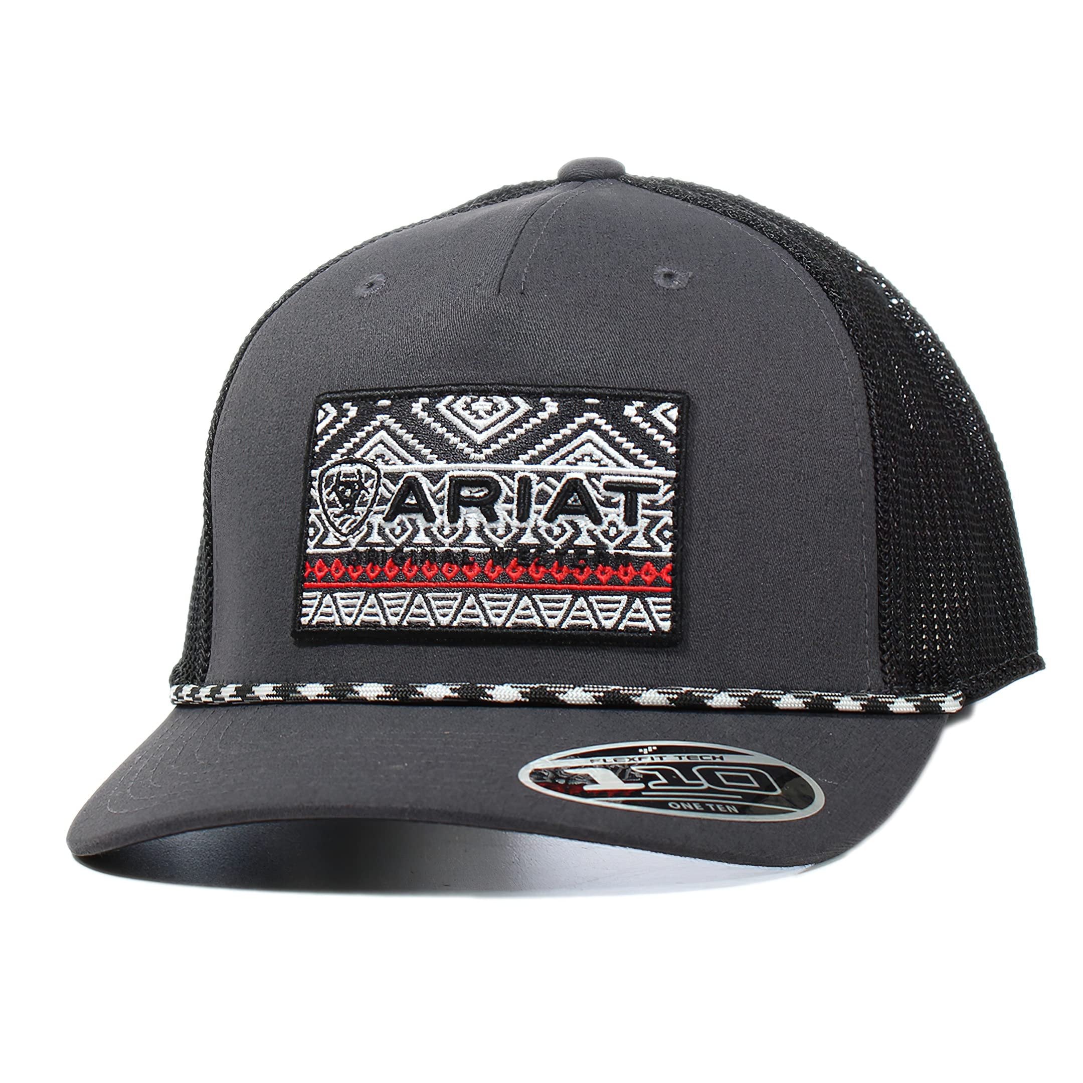Ariat Southwestern Rope Snapback - Grey