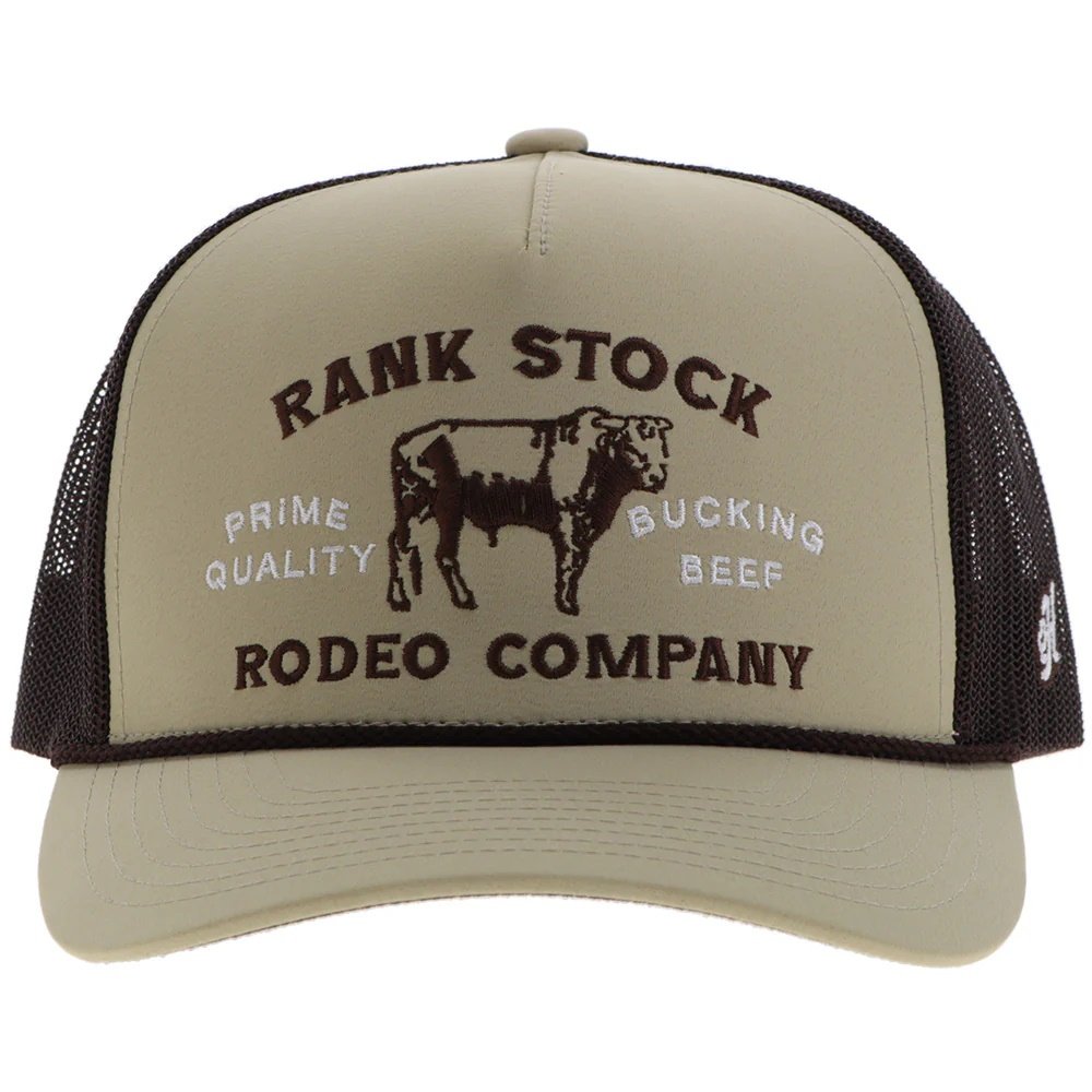 Hooey Rank Stock Snapback Cap, Tan/Brown