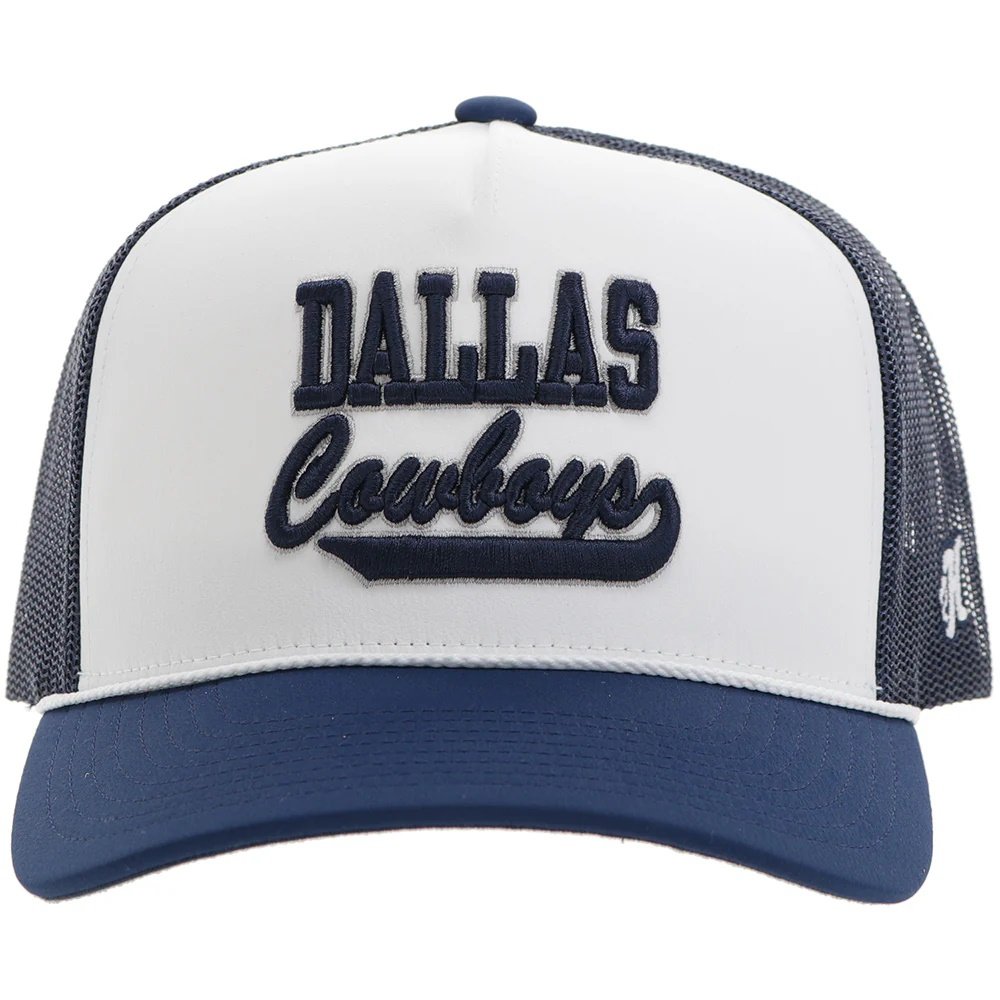 Hooey Dallas Cowboys Trucker Hat – White/Navy Cowboys Snapback